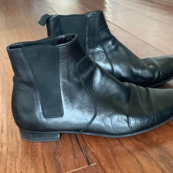 Saint Laurent ankle boots black 37.5 / 7 - Picture 1 of 4